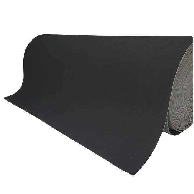 Gelamineerd dek zwart 70 cm breed