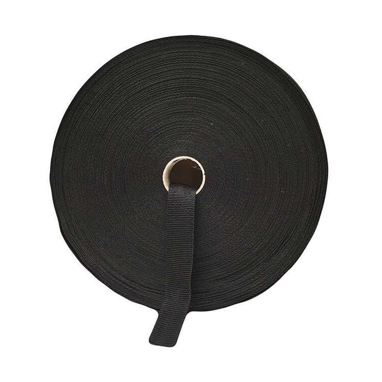 PP band 40 mm breed kleur zwart.