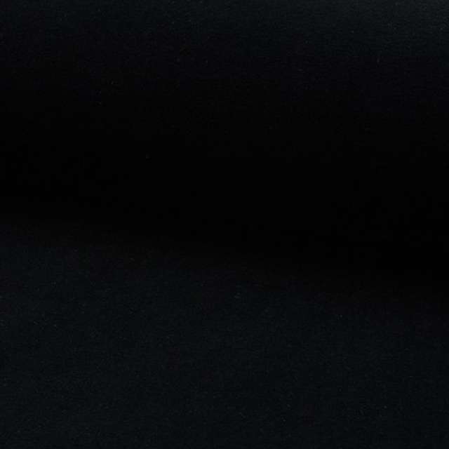 Zwart velours uni 140 cm breed